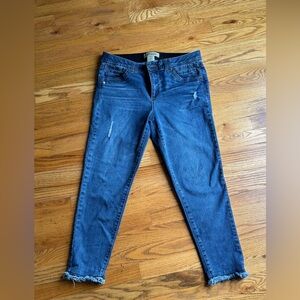 Democracy Dark Blue Ankle Jeans Size 10